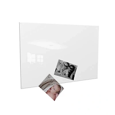 Afbeelding van Magneetbord, verschillende maten en kleuren, inclusief 10 magneten, Made in Germany, 50 x 80 cm, wit