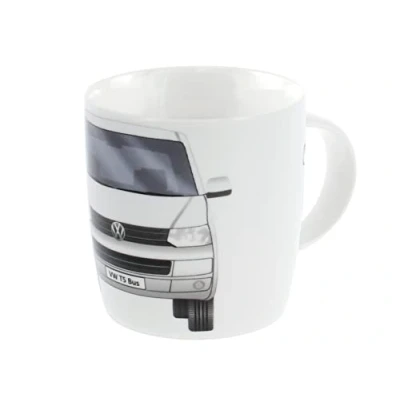 Afbeelding van BRISA VW Collection Volkswagen Vanagon T5 Bus Transporter Koffiemok 370ml Wit
