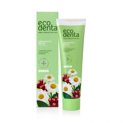 Afbeelding van 4x Ecodenta Tandpasta Gevoelige Tanden met Kamille 100 ml