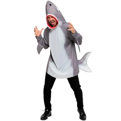 Afbeelding van Spooktacular Creations Volwassen mannen haaienkostuum voor Halloween, kostuumfeest, truc of traktatie, cosplay feest (XL)