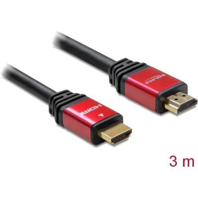 Afbeelding van Kabel HDMI A St/St Hoge Snelheid 3.0m rood Premium DL Delock