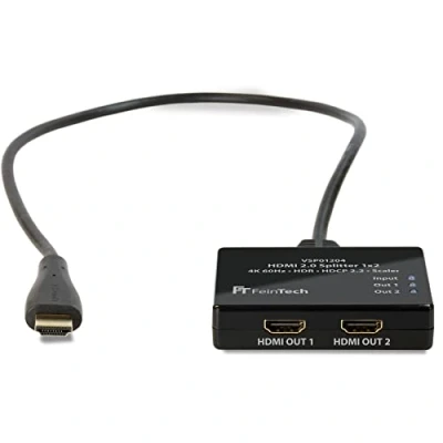 Afbeelding van FeinTech VSP01204 HDMI splitter Ultra HD 4K 60Hz HDR met scaler