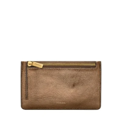 Afbeelding van Fossil Portemonnee, Dames, Maat: One Size, Metallic