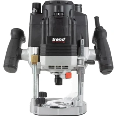 Afbeelding van Trend T8 12mm Dual Mode Bovenfrees voor de Werkplaats, Ontworpen Gebruik met Hand en op Freestafel, 2200 W, 230V, Zwart, T8EK/EURO