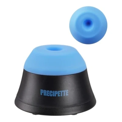 Afbeelding van PRECIPETTE Mini Vortex mixer schudder 3000 rpm Paint Shaker kleurmenger kleurschudder voor acrylverf Citadel Vallejo nagellak wimperlijm (blauw en zwart)