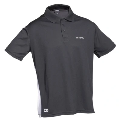 Afbeelding van Daiwa Poloshirt Zwart/Wit M Vis shirt