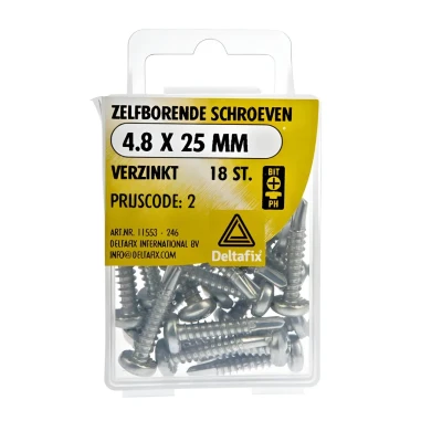 Afbeelding van Schroeven zelfborend verzinkt ck pz 4.8x25mm