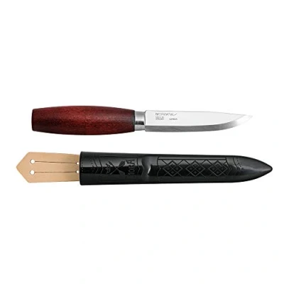 Afbeelding van Morakniv Klassiek Nr 2 Vast Blad, Koolstofstaalmes, Rood Berkenhouten Handvat