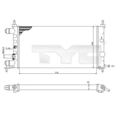 Afbeelding van TYC Radiateur 725 0025 R