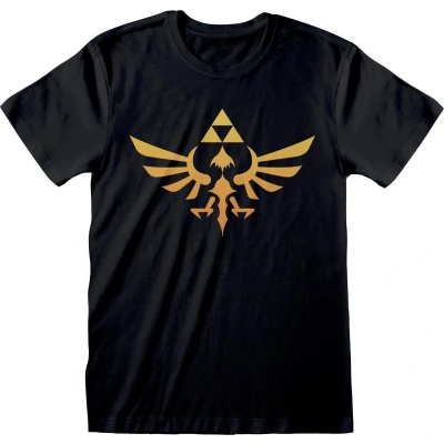 Afbeelding van Nintendo Legend Of Zelda Hyrule Kingdom Logo Unisex T Shirt Zwart
