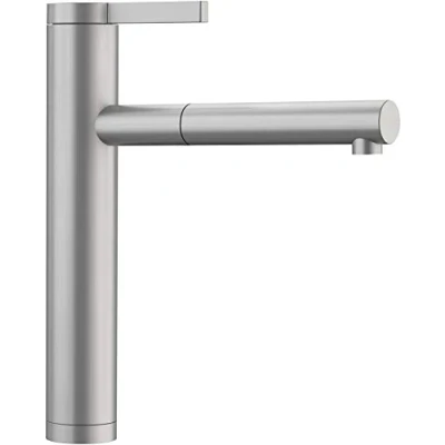Afbeelding van Blanco Keukenkraan LINEE S rvs zijdemat uittrekbare handdouche 517593