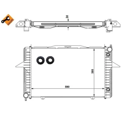 Afbeelding van Radiateur NRF 58343