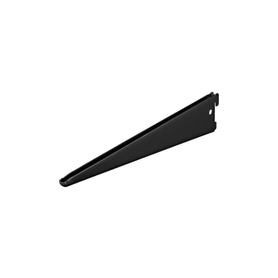 Afbeelding van Plankdrager voor Dubbele F rails Zwart 370 mm Per Stuk