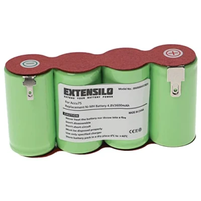 Afbeelding van EXTENSILO Accu compatibel met Gardena Accu75 (8818) heggenschaar, struikschaar, gazonschaar, tuinschaar (3600 mAh, 4,8 V, NiMH)