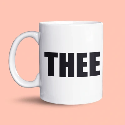 Afbeelding van NietMokken.nl Grappige &quot;THEE&quot; Mok Minimalistisch Design Perfect cadeau voor Theeliefhebbers 325 ml Keramische Vaatwasser en Magnetronbestendig Ideaal op Kantoor of Thuis Leuk Vrienden, Familie