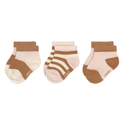 Afbeelding van LÄSSIG Kindersneakersokken set van 3 / Roze karamel maat 23 26, karamel, 23/26 EU