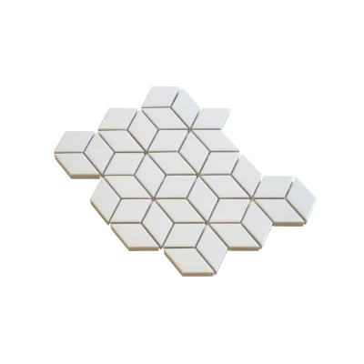 Afbeelding van The Mosaic Factory Paris 3D Kubus Mat Wit