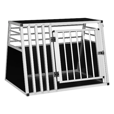 Afbeelding van EUGAD Transportbox voor honden, van aluminium, middelgrote Border Collie en Australian Shepherd, 92 x 66 65 cm (l h d)