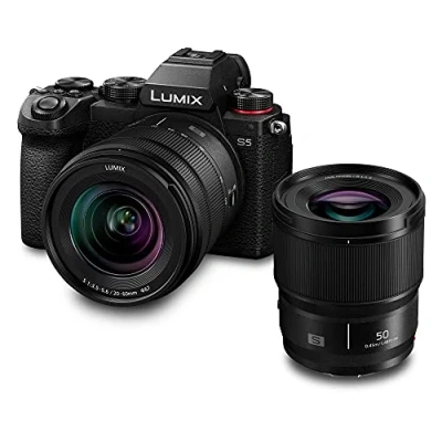 Afbeelding van Panasonic Systeemcamera LUMIX DC S5 Zwart + Standaardlens 20 60 mm f/ 3.5 5.6 Portretlens 50 Bulk
