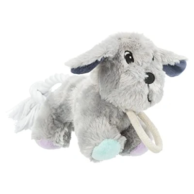 Afbeelding van Trixie junior pluche hond met touw 24 cm
