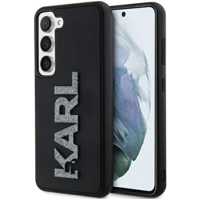 Afbeelding van Karl Lagerfeld 3D Glitter Back Case Geschikt voor Samsung Galaxy S23 Plus (S916) Zwart