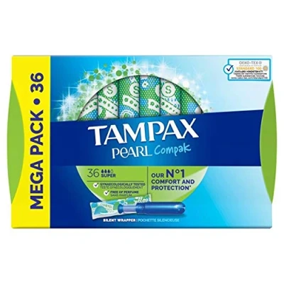 Afbeelding van Tampax Compak Pearl Tampons Super 36 Stuks