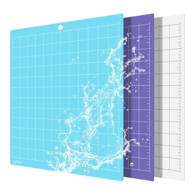 Afbeelding van Prime Vinyl Snijmat voor Silhouette Cameo 4/3/2/1 3 stuks 30,5 x cm, antislip snijmat, standaard handgreep, lichtgrip, sterke grip, snijmatset