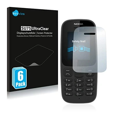 Afbeelding van Savvies (6 Stuks) Schermbeschermer voor Nokia 105 2017 Screen Protector Ultra Transparant