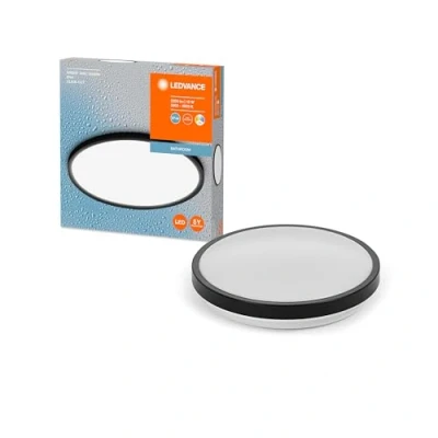 Afbeelding van LEDVANCE Bathroom Ceiling LED plafondlamp zwart