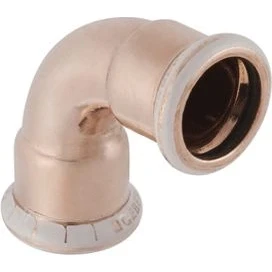 Afbeelding van Geberit mapress bocht 90 graden 1 delig koper met ciir afdichtring 42mm x persmof 60107