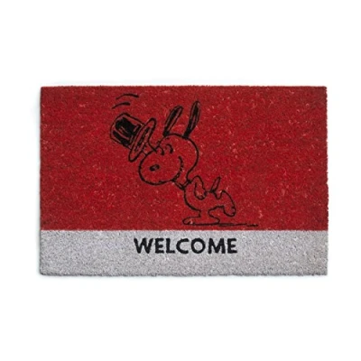 Afbeelding van Excelsa Peanuts deurmat Snoopy, kokosvezel, rood, 40 x 60 cm