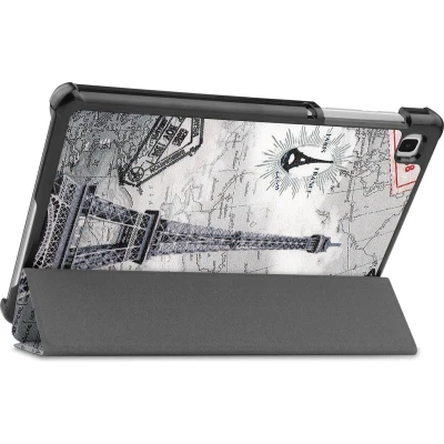 Afbeelding van Case2go Tablet Hoes geschikt voor Samsung Galaxy Tab A7 Lite (2021) Tri Fold Book Case Eiffeltoren