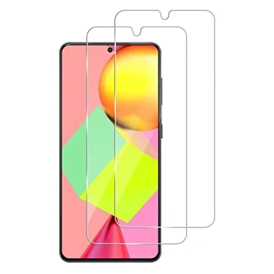 Afbeelding van Pantserfolie, compatibel met Samsung Galaxy A33, 2 stuks, displaybeschermfolie, beschermfolie, geen glas, 100% vingerafdruksensor, nano glas 9H