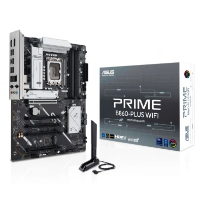 Afbeelding van ASUS PRIME B860 PLUS WIFI moederbord 2.5 Gb LAN, Wi Fi 6E, BT, Sound, ATX