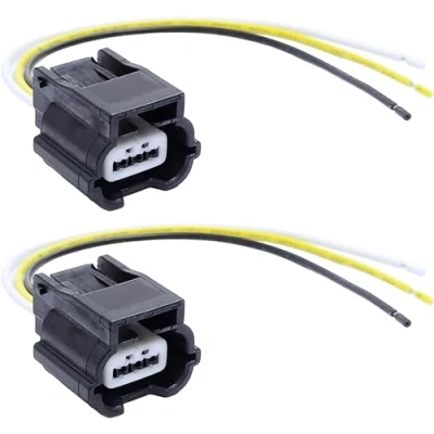 Afbeelding van Paar 3 Pin PDC Parking Sensor Plug Connector Draad Harnas 15cm 56431345 Compatibel met Renault