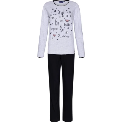 Afbeelding van Rebelle Pyjama La Vie Est Belle Licht grijs 40