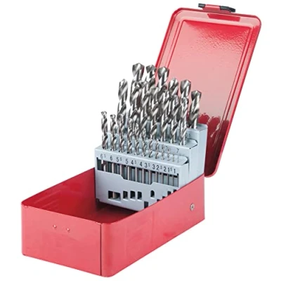 Afbeelding van KS Tools 330.2613 HSS G Spiraalborenset in stalen cassette, 25 dlg, 1 13mm