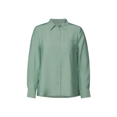 Afbeelding van Cecil MIT Struktur Overhemdblouse, Dames, Maat: Small, Grün