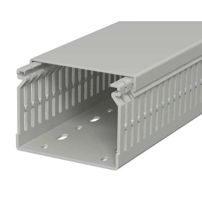 Afbeelding van Obo lk4 bedradingskoker bodemperforatie hxbxl 60x80x2000mm sleuafstand 12 5mm sleubreedte steengrijs ral7030 6178209