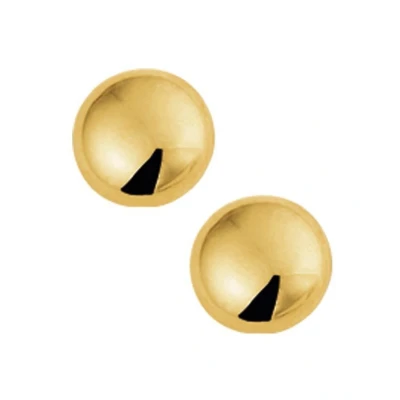 Afbeelding van Trendjuwelier huiscollectie Oorknoppen Half bol Geelgoud Glanzend 7 mm