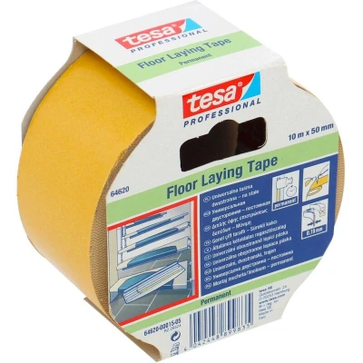Afbeelding van Tesa dubbelzijdige tape Universal Floor 64620 wit.50mmx10mtr