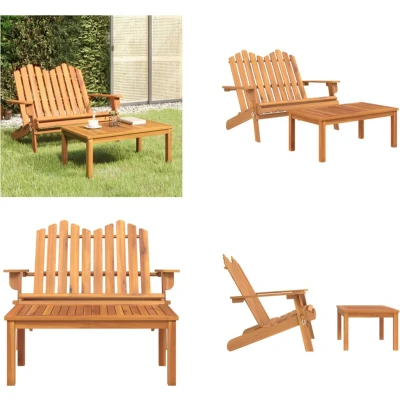 Afbeelding van 2 delige Loungeset Adirondack massief acaciahout