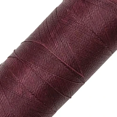 Afbeelding van LINHASITA Gewaxt garen, 100 gr/360 meter, 0,5 mm dik polyester, macramé, 30 kleuren, granaatwijn