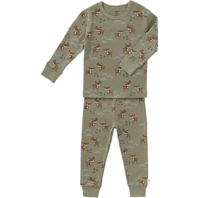 Afbeelding van Fresk 2 delige pyjama Deer Olive