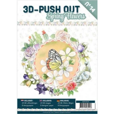 Afbeelding van Nr. 14 Spring Flowers Book 3D Push Out