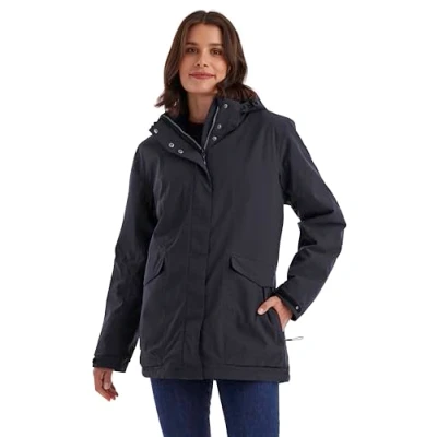 Afbeelding van killtec Functionele damesjas/waterdichte outdoorjas met afneembare capuchon dames jas, donkernavy, 40, 43285 000
