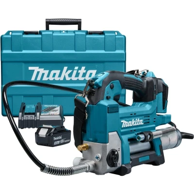 Afbeelding van Makita DGP180RT 18 V Vetspuit 5,0 ah accu (1 st), snellader, in koffer