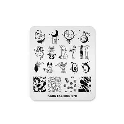 Afbeelding van FA064 KADS Nail Art Stempel Plaat Fashion Series stempelen Template Afbeelding DIY Decoratie Tool (FA070)