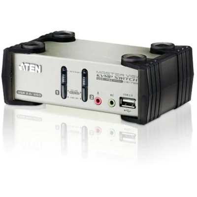 Afbeelding van ATEN KVM switch PS2/USB/VGA/audio 2 port CS1732B