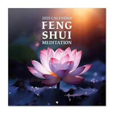 Afbeelding van Grupo Erik Kalender 2025 Feng Shui Meditation wandkalender 12 maanden Broschürenkalender 30x30 cm Fsc gecertificeerde +Bonus 4